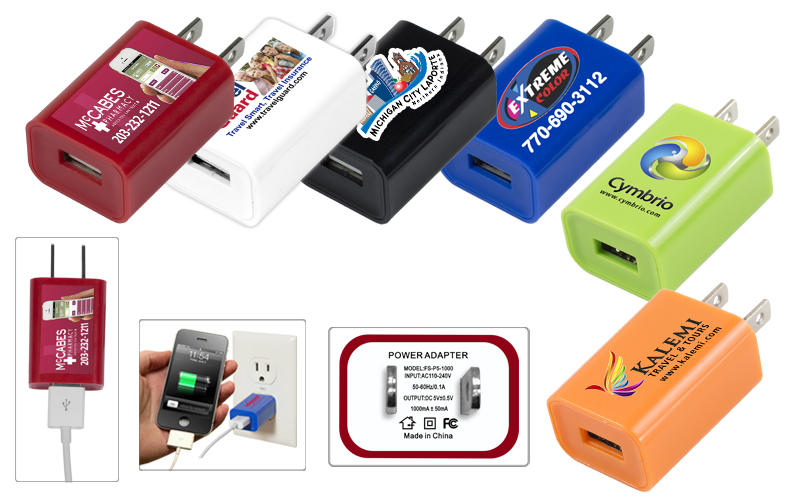 UL Listed USB Wall Charger & AC Adaptor (Photoimage Full Color)